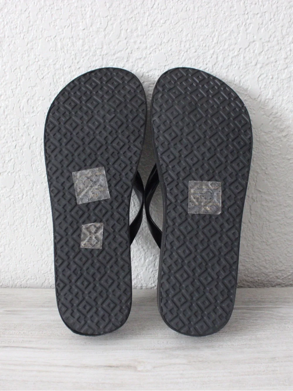 Tory Burch Black Wedge Platform Sandals